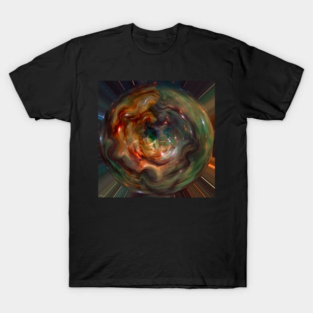 Stocksom Nebula Orb T-Shirt by stocksomart